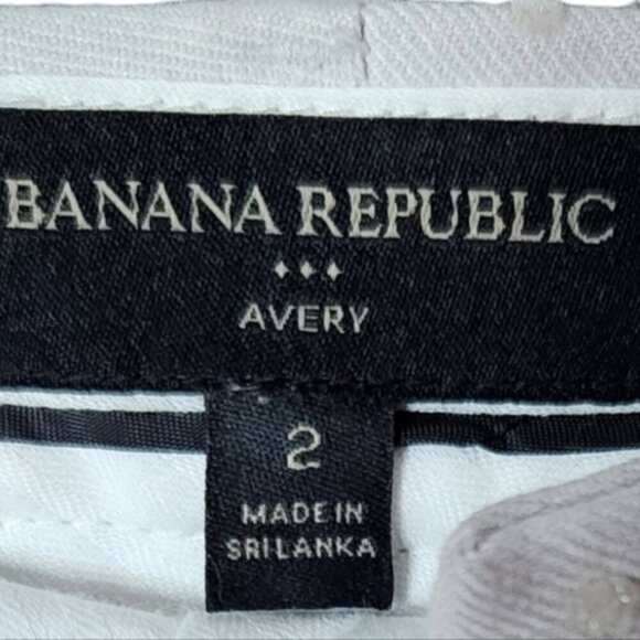 Banana Republic Polka Dot Avery Fit Mid-Rise Ankle Pants – Size 2, Grey - Picture 6 of 6